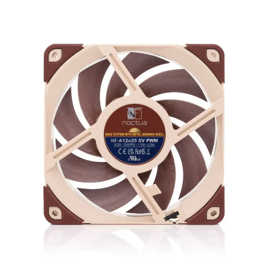 NOCTUA NF-A12x25 5V 120mm Non-RGB PWM Cabinet Fan ( Brown ) ( Single Pack )
