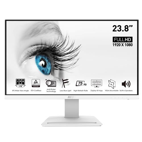 MSI PRO MP243W 23.8 Inch 60Hz IPS Panel 5MS Professional Business Monitor