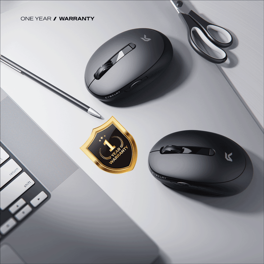 CYBEART Pocket Wireless Ergonomic productivity Mouse ( Black ) ( 2400DPI / 7 Macro Buttons )