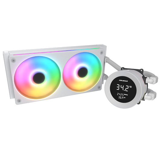 COUGAR Poseiden Vistek ARGB 240mm CPU Liquid Cooler ( White )