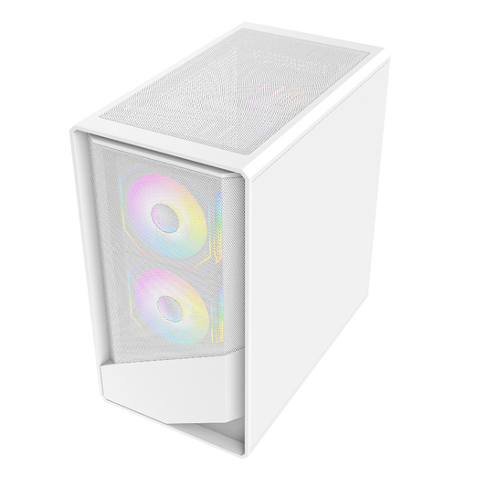 TAG Gamerz Starlight ARGB MATX Mid Tower Cabinet (White)