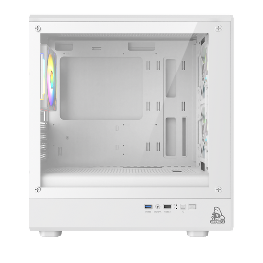 TAG Gamerz Starlight ARGB MATX Mid Tower Cabinet (White)