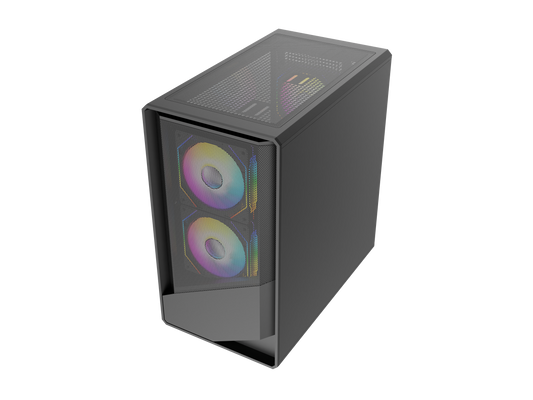 TAG Gamerz Starlight ARGB MATX Mid Tower Cabinet (Black)