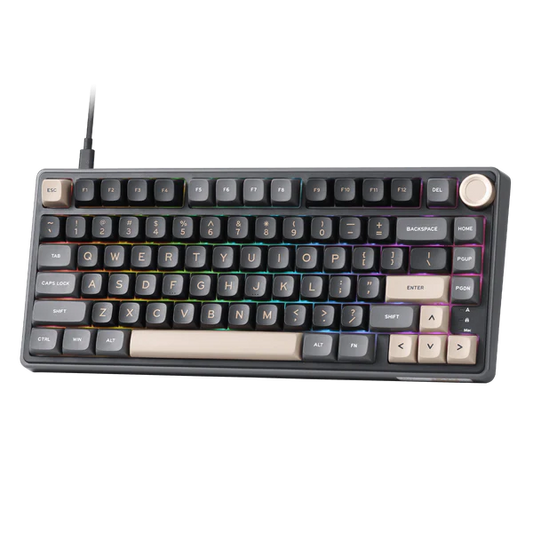 ROYAL KLUDGE RK R75 75% RGB Mechanical Wired Gaming Keyboard ( Phantom ) ( RK Brown )