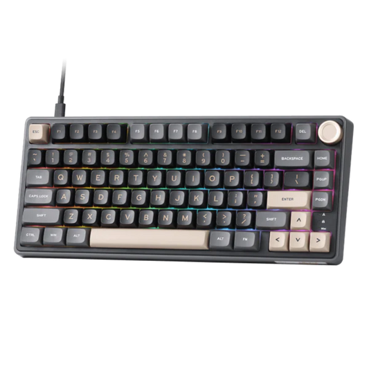 ROYAL KLUDGE RK R75 75% RGB Mechanical Wired Gaming Keyboard ( Phantom ) ( Silver Switch )