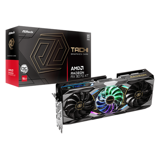 ASROCK Radeon RX 9070 XT Taichi OC 16GB AMD Graphic Card