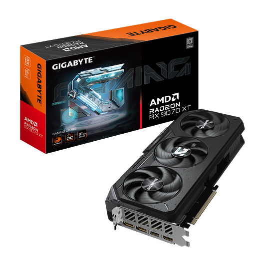 GIGABYTE Radeon RX 9070 XT Gaming OC 16GB AMD Graphic Card