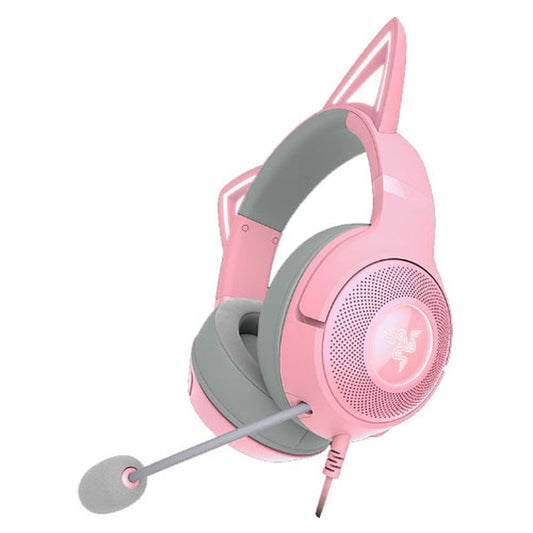 RAZER Kraken Kitty V2 Wired USB Gaming Headphone (Quartz Edition) (PC) (RZ04-04730200-R3M1)