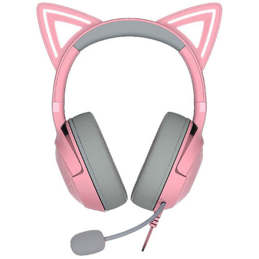 RAZER Kraken Kitty V2 Wired USB Gaming Headphone (Quartz Edition) (PC) (RZ04-04730200-R3M1)