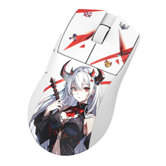 REDRAGON Eisa K1NG M916 Pro Wireless Anime Editon Ergonomic Gaming Mouse ( 26000DPI / 5 Macro Buttons ) ( White )
