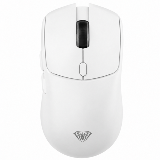 AULA SC580X Tri Mode Wireless Ambidextrous Gaming Mouse ( White ) ( SC580X ) ( 12000DPI / 6 Macro Buttons )