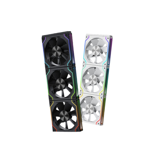 ANT ESPORTS ShiftFlow 120MM Wired ARGB Cabinet Fan ( Black ) ( Triple Pack )