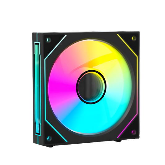 ANT ESPORTS Stackerflow 120mm ARGB Cabinet Fan ( Black ) ( Triple Pack )