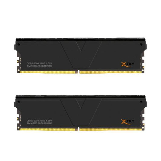 V-COLOR Manta XSky 64GB ( 32GB x 2 ) 6000Mhz DDR5 RAM (Black) ( CL30 )