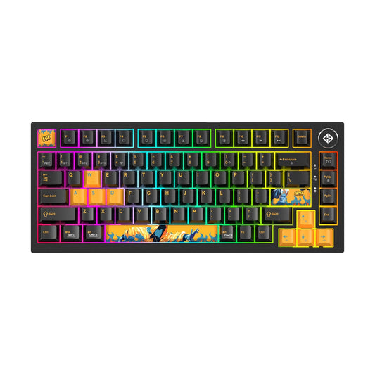 COSMIC BYTE Phantom TKL Tri-Mode Mechanical RGB Wireless Gaming Keyboard ( Black ) ( Red Switch )