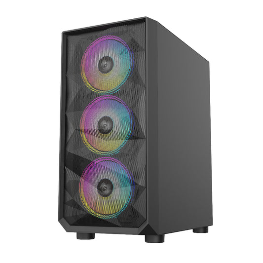 TAG Gamerz Pulser ARGB MATX Mid Tower Cabinet (Black)