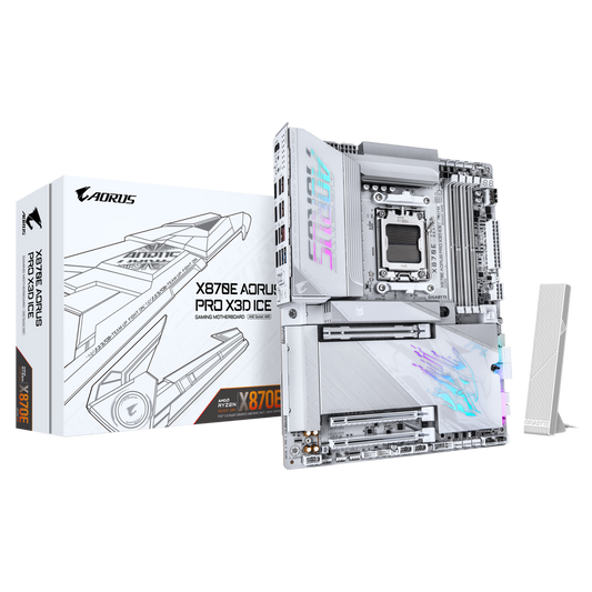 GIGABYTE X870E Aorus Pro X3D Ice Wifi DDR5 AMD Motherboard