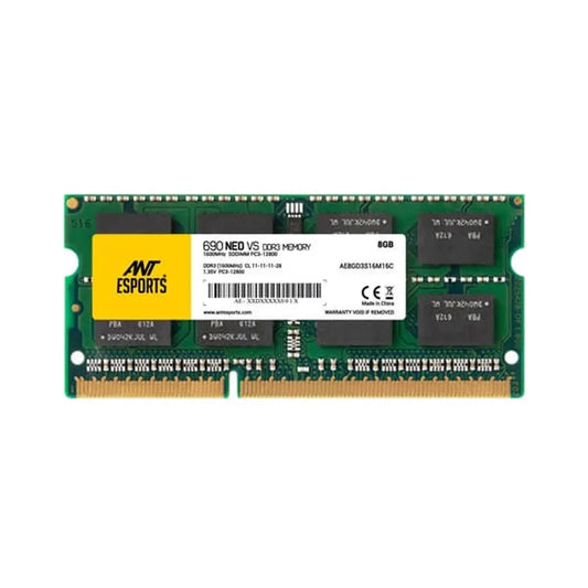ANT ESPOERTS 690 Neo VS 8GB ( 8GBx1 ) 1600MHz DDR3 Laptop RAM