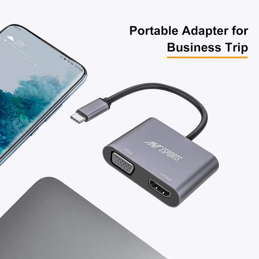 ANT ESPORTS AEC210 USB Type C Docking Station With HDMI And VGA Port
