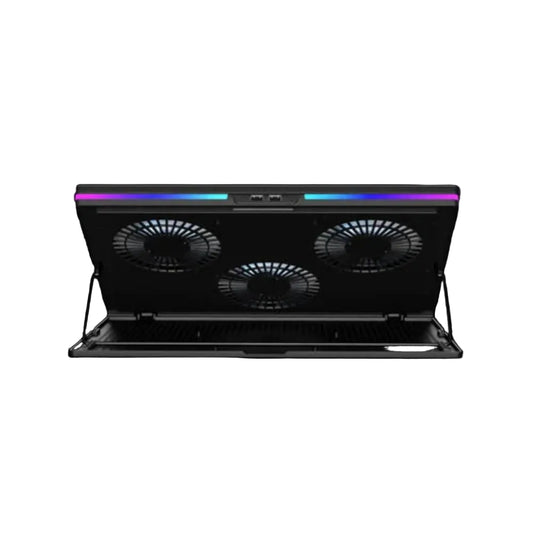 GAMDIAS Aether M1 RGB Laptop Cooling Pad with Mobile Holder ( Black )
