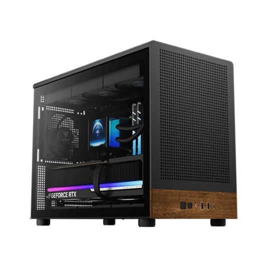 GAMDIAS ATHENA M4M Wood MATX Mini Tower Cabinet ( Black )