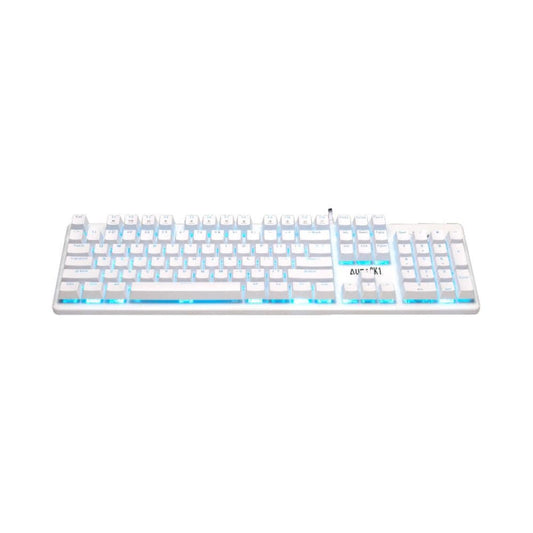 GAMDIAS AURA GK1 Full Size Mechanical Wired Gaming Keyboard ( White ) ( Mechanical Switches )