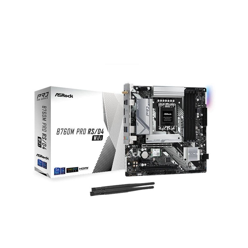 Buy ASROCK B760M Pro RS/D4 Wifi DDR4 Intel Motherboard