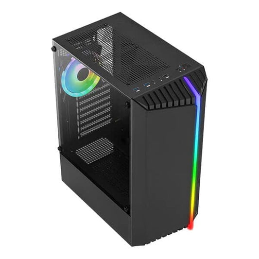 AEROCOOL Bionic RGB ATX Mid Tower Cabinet (Black)