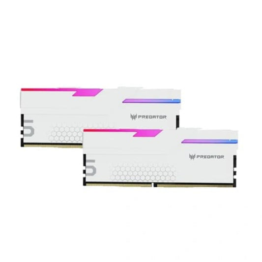 ACER Predator Hermes RGB 96GB ( 48GB x 2 ) 6000MHz DDR5 RAM ( White ) ( CL28 )