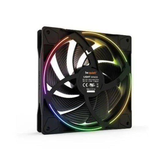 BE QUIET Light Wings 140mm ARGB PWM High Speed Cabinet Fan ( Black ) ( Triple Pack )