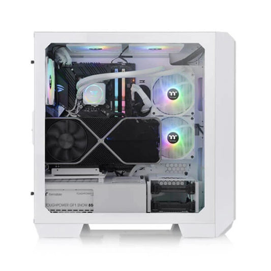 THERMALTAKE View 300 MX Snow ARGB EATX Mid Tower Cabinet (White)