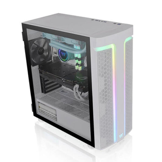 THERMALTAKE H590 Snow ARGB EATX Mid Tower Cabinet (White)