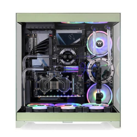 THERMALTEKE CTE E550 EATX Mid Tower Cabient ( Green )