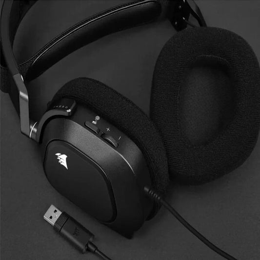 CORSAIR HS80 RGB USB 7.1 Surround Gaming Headphones With Mic ( Black ) ( PC/Mobile/PS )