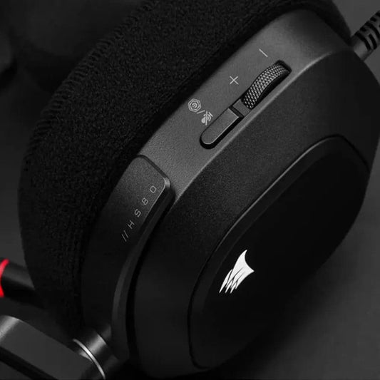 CORSAIR HS80 RGB USB 7.1 Surround Gaming Headphones With Mic ( Black ) ( PC/Mobile/PS )