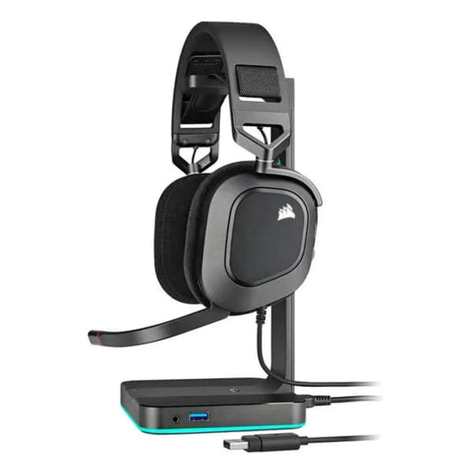 CORSAIR HS80 RGB USB 7.1 Surround Gaming Headphones With Mic ( Black ) ( PC/Mobile/PS )
