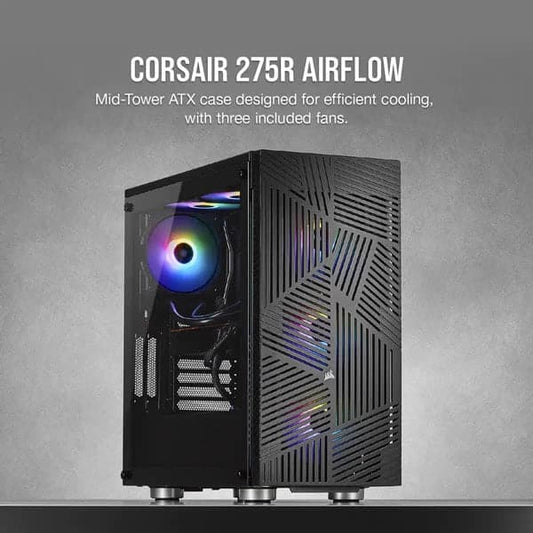 CORSAIR 275R Airflow ATX Mid Tower Cabinet (Black)