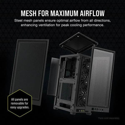CORSAIR 2000D Airflow ITX Mini Tower Cabinet (Black)