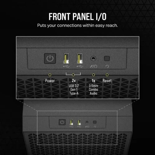 CORSAIR 3000D Airflow ATX Mid Tower Cabinet (Black)