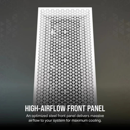 CORSAIR 3000D Airflow ATX Mid Tower Cabinet (White)