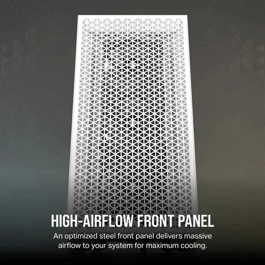 CORSAIR 3000D SI Edition ATX Mid Tower Cabinet (White) Without Fans