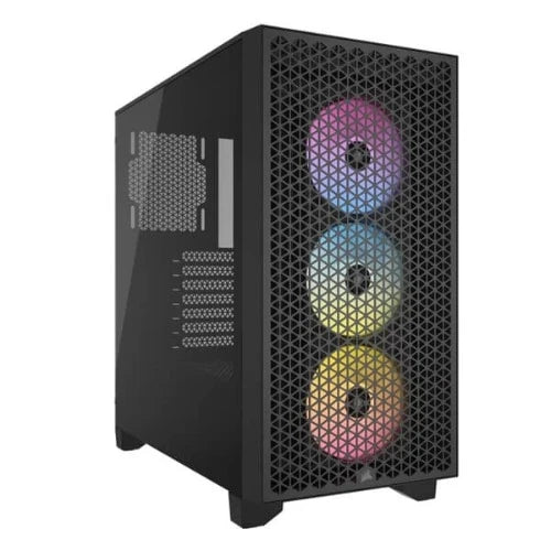 CORSAIR 3000D RGB Airflow ATX Mid Tower Cabinet (Black)