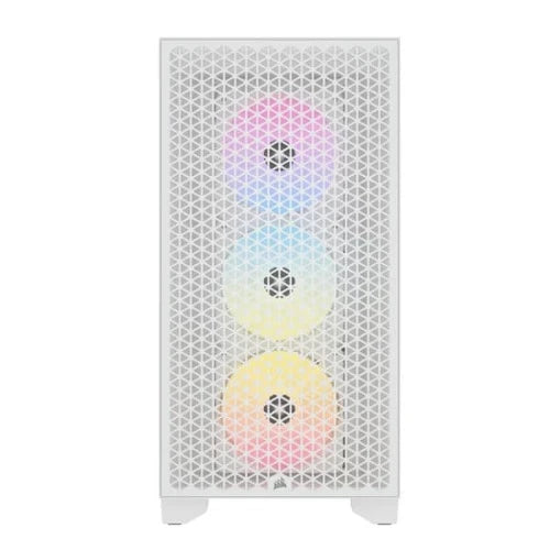 CORSAIR 3000D RGB Airflow ATX Mid Tower Cabinet (White)