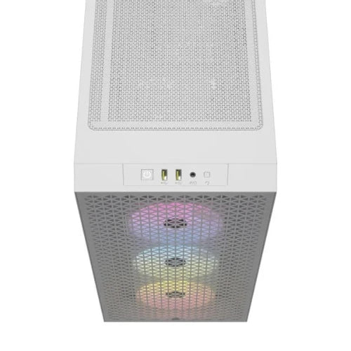 CORSAIR 3000D RGB Airflow ATX Mid Tower Cabinet (White)