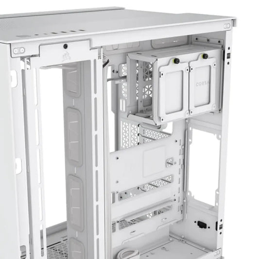 CORSAIR 6500D Airflow EATX Mid Tower Dual Chamber Cabinet (White)