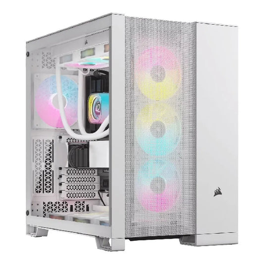 CORSAIR 6500D Airflow EATX Mid Tower Dual Chamber Cabinet (White)