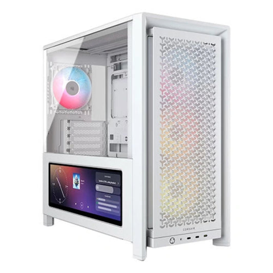 CORSAIR Frame 4000D LCD RS ARGB Premium EATX Mid Tower Cabinet ( White )