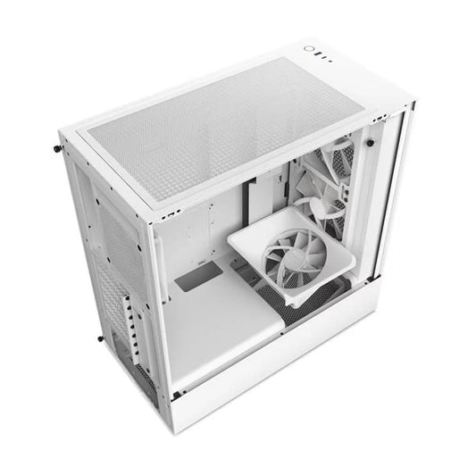NZXT H5 Flow RGB ATX Mid Tower Cabinet (White)