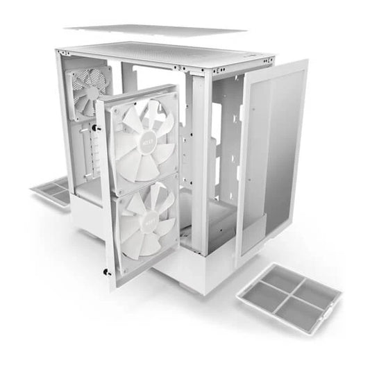 NZXT H5 Flow RGB ATX Mid Tower Cabinet (White)