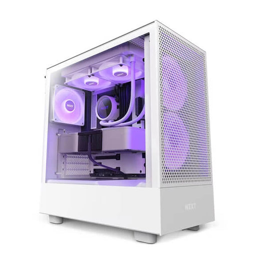 NZXT H5 Flow RGB ATX Mid Tower Cabinet (White)